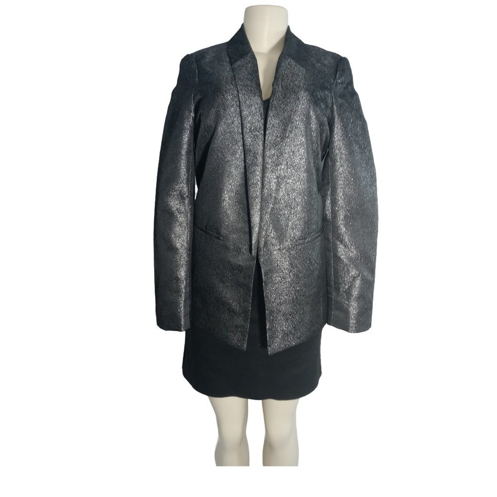 Black & Silver Sparkle Boxy Blazer by Silence & Noise **NWOT**